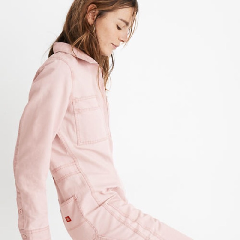 Madewell x Dickies Coveralls in Pink